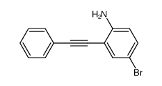 4-bromo-2-(phenylethynyl)aniline Structure