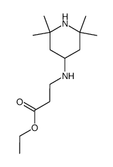 ethyl 3-[(2,2,6,6-tetramethyl-4-piperidinyl)amino]propionate结构式