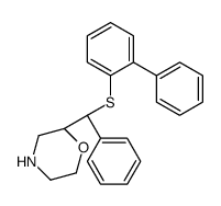 (2S)-2-[(S)-phenyl-(2-phenylphenyl)sulfanylmethyl]morpholine Structure
