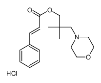 (2,2-dimethyl-3-morpholin-4-ium-4-ylpropyl) (E)-3-phenylprop-2-enoate,chloride Structure