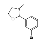 2-(3-bromophenyl)-3-methyl-1,3-oxazolidine Structure