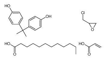 2-(chloromethyl)oxirane,dodecanoic acid,4-[2-(4-hydroxyphenyl)propan-2-yl]phenol,prop-2-enoic acid结构式