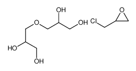 2-(chloromethyl)oxirane,3-(2,3-dihydroxypropoxy)propane-1,2-diol Structure