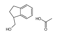 acetic acid,[(1S)-2,3-dihydro-1H-inden-1-yl]methanol结构式