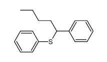 phenyl(1-phenylpentyl)sulfane Structure