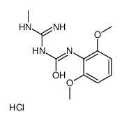 1-(2,6-dimethoxyphenyl)-3-(N'-methylcarbamimidoyl)urea,hydrochloride Structure