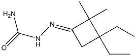 Cyclobutanone, 3,3-diethyl-2,2-dimethyl-, semicarbazone (4CI)结构式