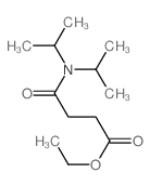 ethyl 3-(dipropan-2-ylcarbamoyl)propanoate结构式