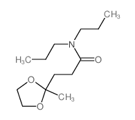 1,3-Dioxolane-2-propanamide,2-methyl-N,N-dipropyl- Structure