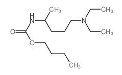 butyl N-(5-diethylaminopentan-2-yl)carbamate structure