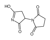 1-(2,5-dioxopyrrolidin-3-yl)pyrrolidine-2,5-dione结构式