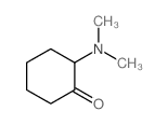 2-(dimethylamino)cyclohexan-1-one结构式