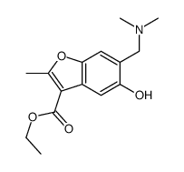ethyl 6-[(dimethylamino)methyl]-5-hydroxy-2-methyl-1-benzofuran-3-carboxylate结构式