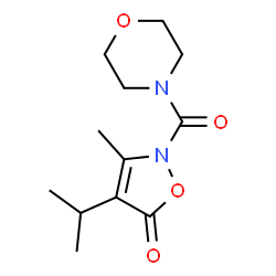 Morpholine,4-[[3-methyl-4-(1-methylethyl)-5-oxo-2(5H)-isoxazolyl]carbonyl]- (9CI) structure