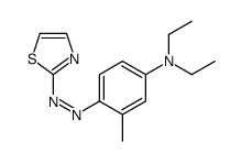 N,N-Diethyl-3-methyl-4-[(2-thiazolyl)azo]benzenamine结构式