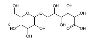 potassium,2,3,4,5-tetrahydroxy-6-[3,4,5-trihydroxy-6-(hydroxymethyl)oxan-2-yl]oxyhexanoic acid结构式