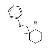 2-methyl-2-(phenylthiomethyl)-1-cyclohexanone Structure