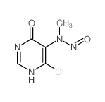 N-(4-chloro-6-oxo-3H-pyrimidin-5-yl)-N-methyl-nitrous amide结构式