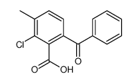 6-benzoyl-2-chloro-3-methylbenzoic acid结构式