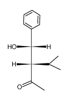 syn-4-methyl-3-(phenylhydroxymethyl)-2-pentanone Structure