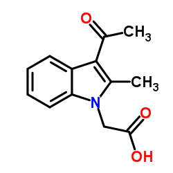 (3-ACETYL-2-METHYL-INDOL-1-YL)-ACETIC ACID structure