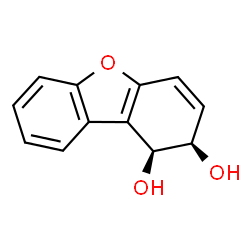 1,2-Dibenzofurandiol, 1,2-dihydro-, (1R,2S)-rel- (9CI) Structure