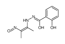 2-hydroxy-N'-(3-nitrosobut-2-en-2-yl)benzohydrazide Structure