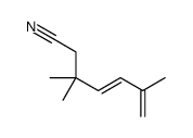 3,3,6-trimethylhepta-4,6-dienenitrile Structure