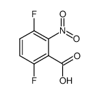 3,6-difluoro-2-nitro-benzoic acid结构式