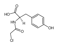 N-chloroacetyl-D-tyrosine Structure