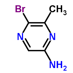 5-Bromo-6-methyl-2-pyrazinamine structure