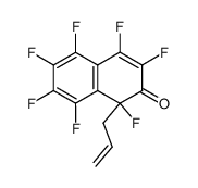 1,3,4,5,6,7,8-heptafluoro-1-(prop-2-enyl)-naphthalen-2-one结构式