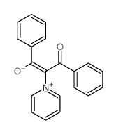 Pyridinium,1-(1-benzoyl-2-hydroxy-2-phenylethenyl)-, inner salt结构式