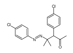 3-(4-Chlorophenyl)-4-[(4-chlorophenyl)azo]-4-methyl-2-pentanone结构式