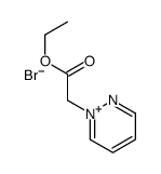 ethyl 2-pyridazin-1-ium-1-ylacetate,bromide Structure
