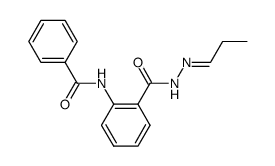 N-(2-(2-propylidenehydrazine-1-carbonyl)phenyl)benzamide结构式