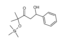 5-Hydroxy-5-phenyl-2-[(trimethylsilyl)oxy]-2-methyl-3-pentanone结构式