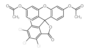 (6'-acetyloxy-4,5,6,7-tetrachloro-3-oxospiro[2-benzofuran-1,9'-xanthene]-3'-yl) acetate结构式