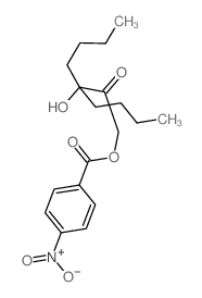 (3-butyl-3-hydroxy-2-oxo-heptyl) 4-nitrobenzoate结构式