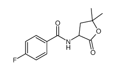 BENZAMIDE, N-(5,5-DIMETHYL-2-OXOTETRAHYDRO-3-FURYL)-p-FLUORO- picture