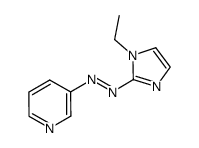 Pyridine, 3-[(1-ethyl-1H-imidazol-2-yl)azo]- (9CI) picture