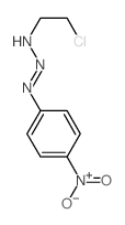 N-(2-chloroethyldiazenyl)-4-nitro-aniline structure