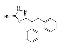 5-(1,2-diphenylethyl)-1,3,4-oxadiazol-2-amine结构式