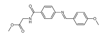 p-<(p-methoxybenzylidene)amino>hippuric acid methyl ester Structure