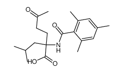 N-Mesitoyl-α-(3-oxobutyl)leucin Structure