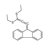 9-[3,3-bis(ethylsulfanyl)propa-1,2-dienylidene]fluorene Structure