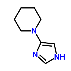 Piperidine,1-(1H-imidazol-4-yl)- (9CI) Structure