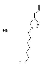 1-octyl-3-prop-2-enyl-1,2-dihydroimidazol-1-ium,bromide结构式