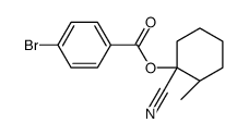 [(1S,2R)-1-cyano-2-methylcyclohexyl] 4-bromobenzoate结构式