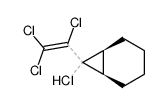 (1R,6S)-7-chloro-7-(1,2,2-trichlorovinyl)bicyclo[4.1.0]heptane结构式